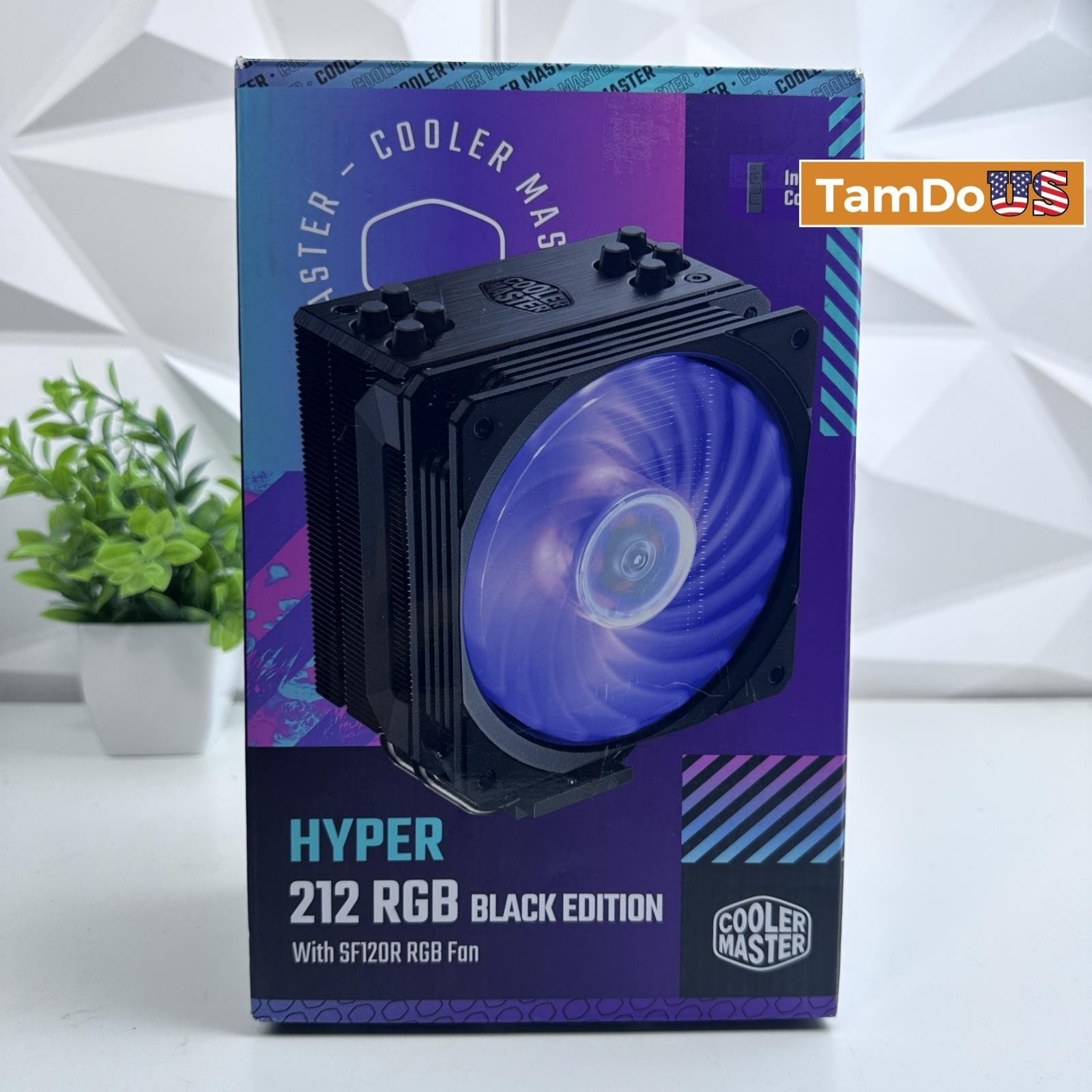 Cooler Master Hyper 212 RGB Black Edition CPU Air Cooler, SF120R RGB Fan