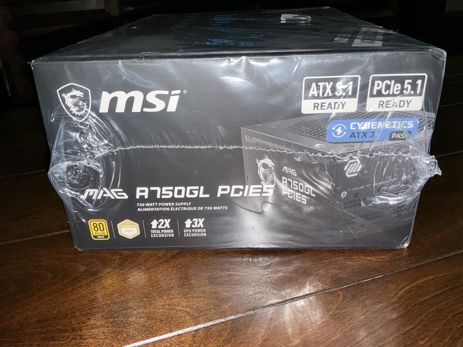 MSI MAG A750GL PCIE5 750W Gaming Power Supply ATX 3.1/PCIE 5.1 Ready 80 + Gold
