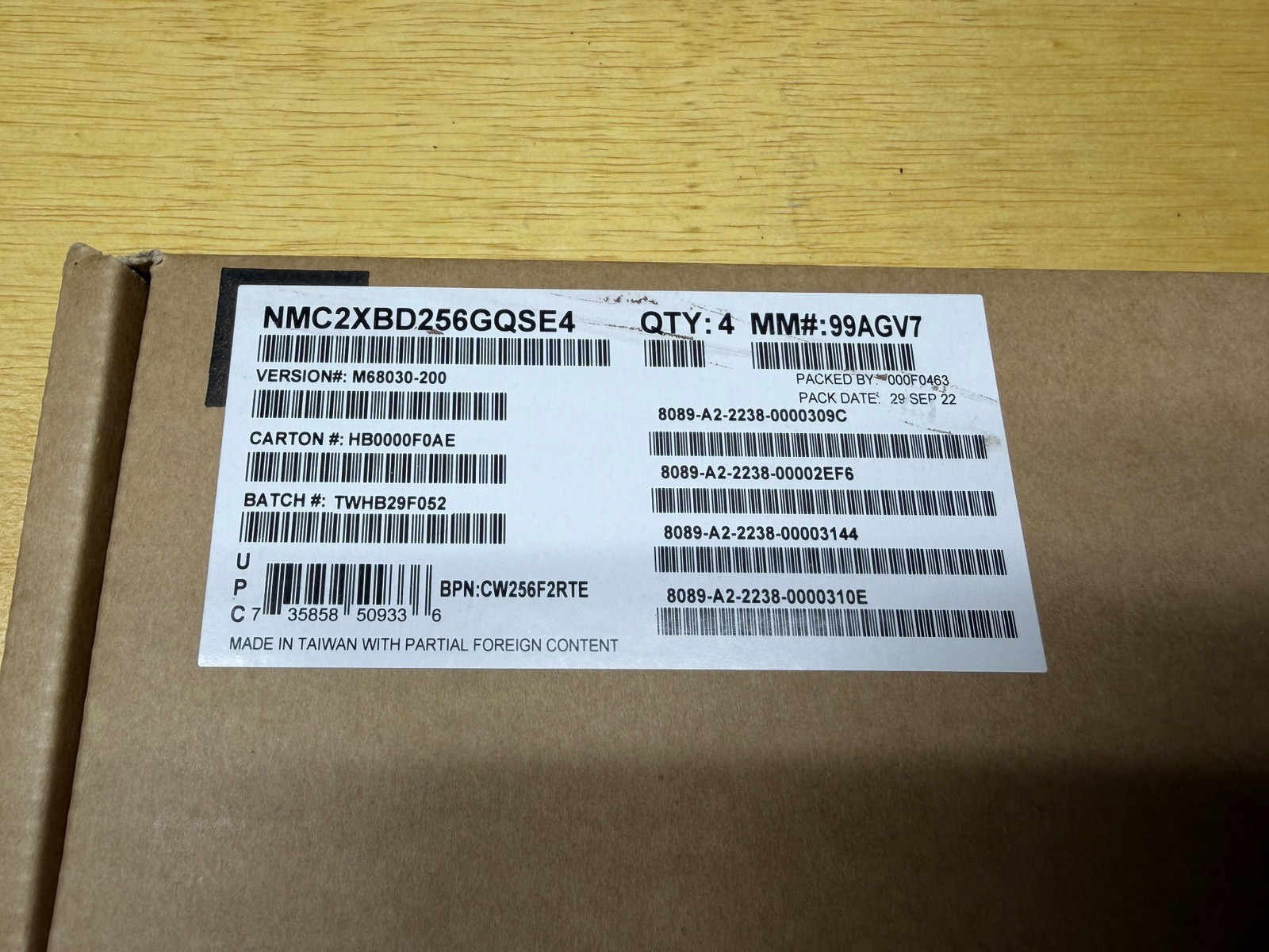 PMEM 300 – 256GB dimm DDR5 4400 MT/s [4 Pack] Intel® Optane Persistent Memory