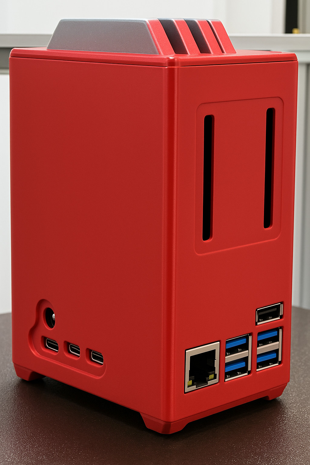 Raspberry pie 5 NAS enclosure case.