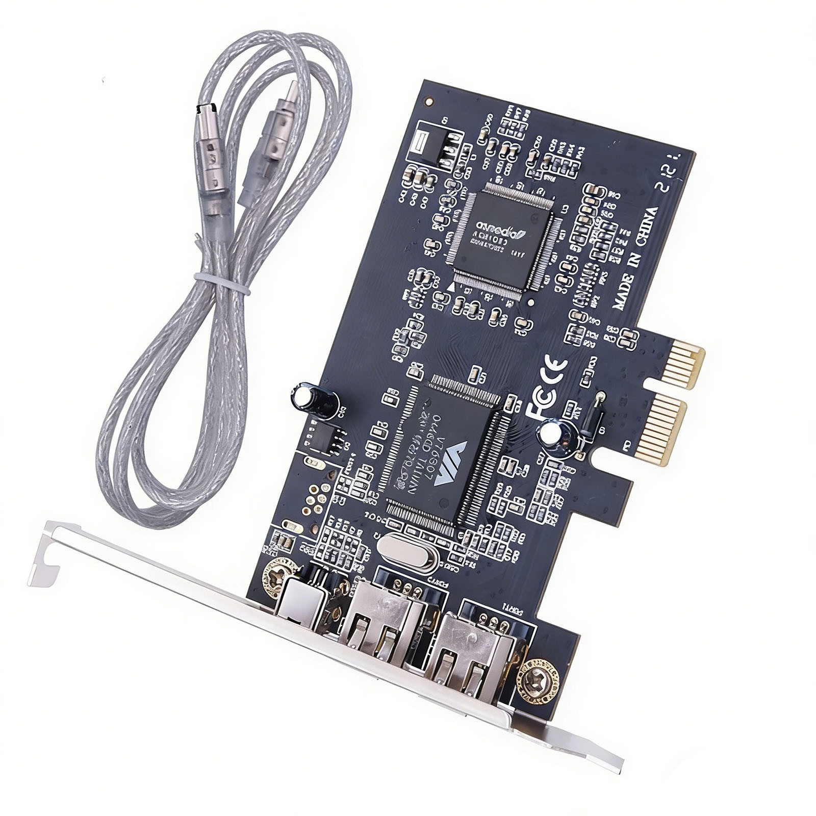 PCI-E Express FireWire 1394a IEEE1394 Card w/Low Profile Bracket US Stock