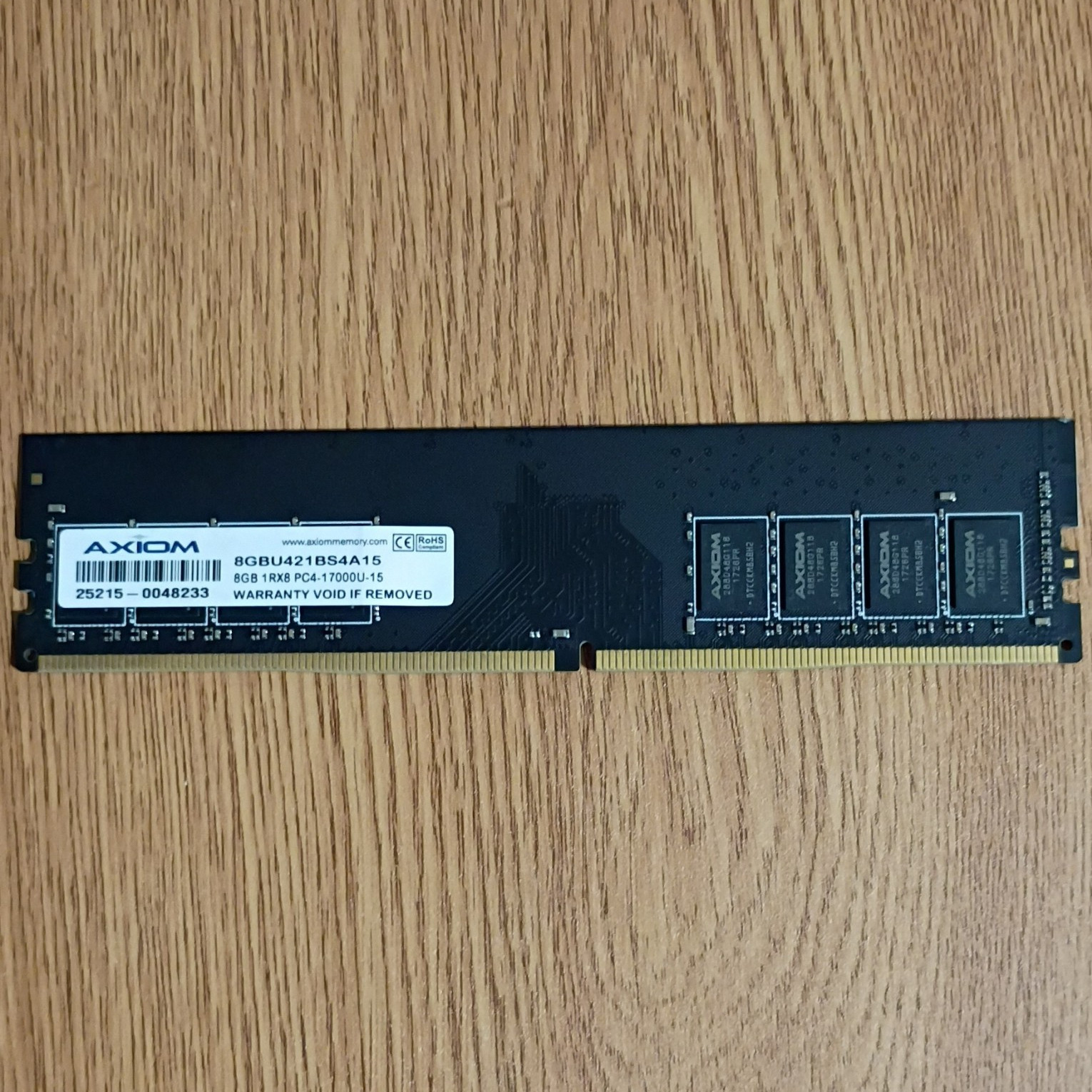 Axiom 8GB DDR4-2133 PC4-17000U 288-Pin UDIMM RAM 8GBU421BS4A15