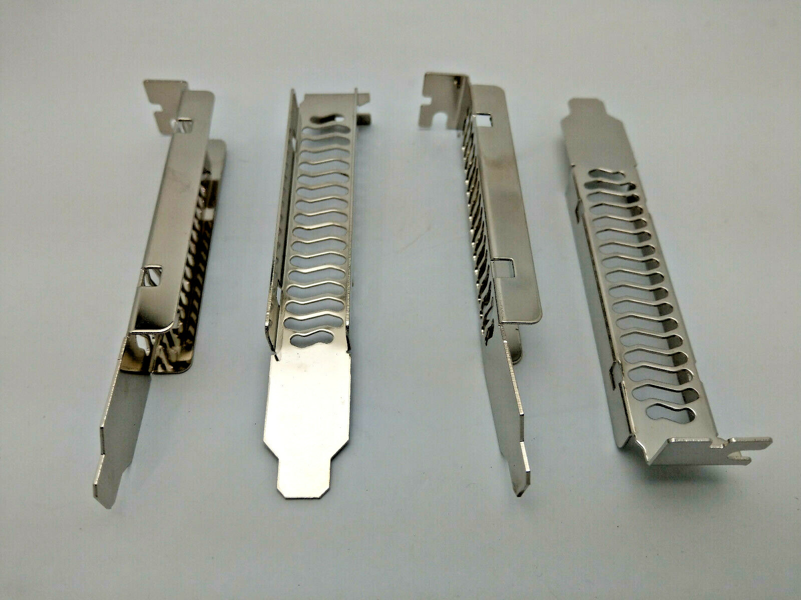 10-Pack Chrome PC Case PCI Addon Card Expansion Air Ventilated Slot Cover Plates