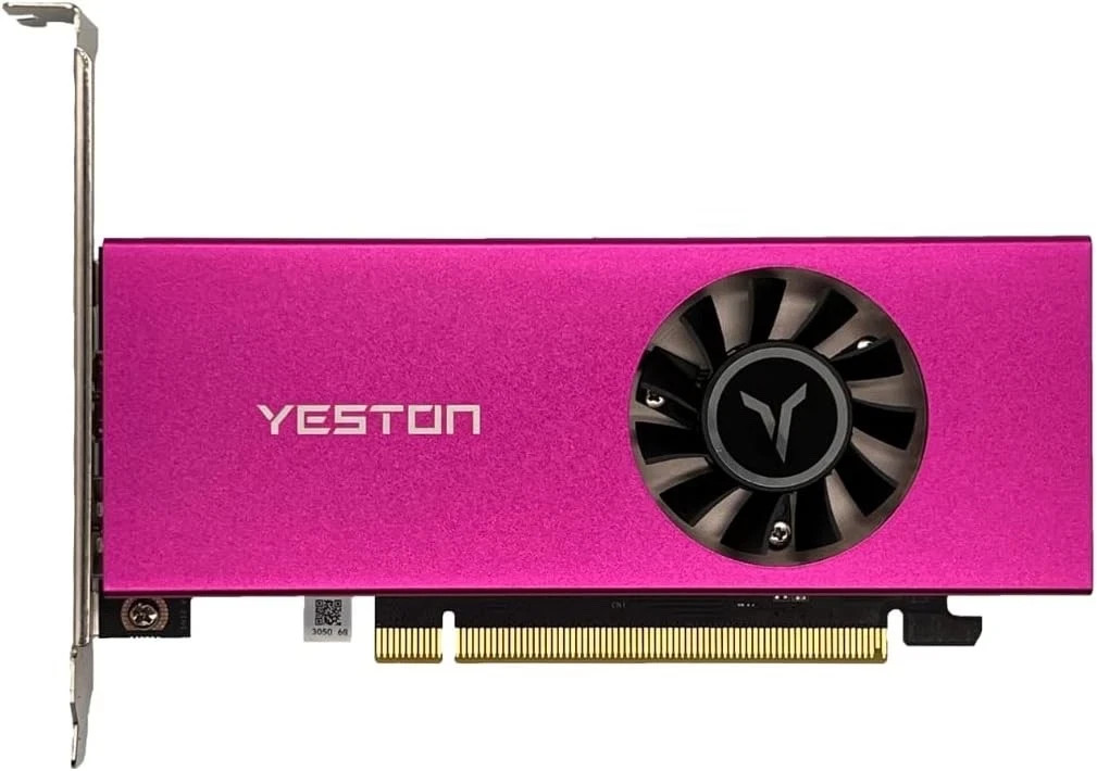 Yeston RTX 3050 6G LP – Single Slot, 160mm, HDMI 2.1+DP, 1470MHz, SFF Gaming