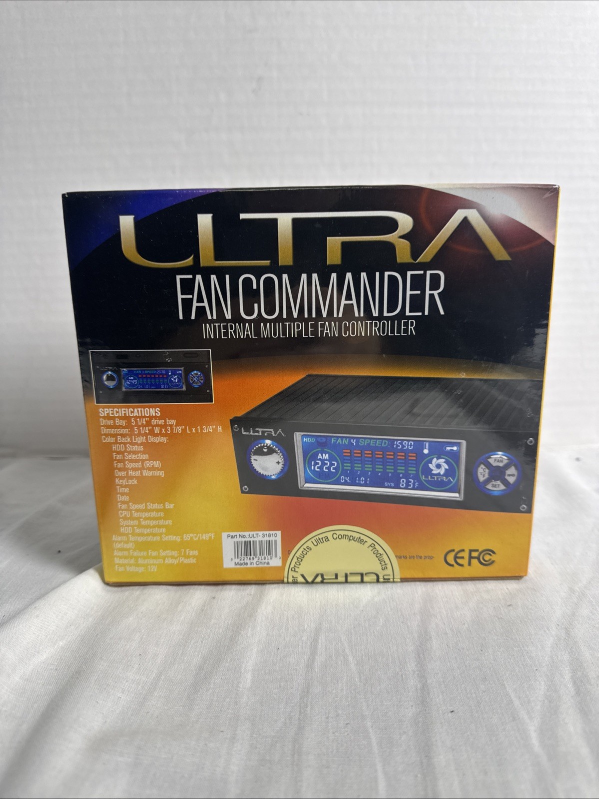 ULTRA Fan Commander Internal Multiple Fan Controller CPU,HDD Color NEW IN BOX