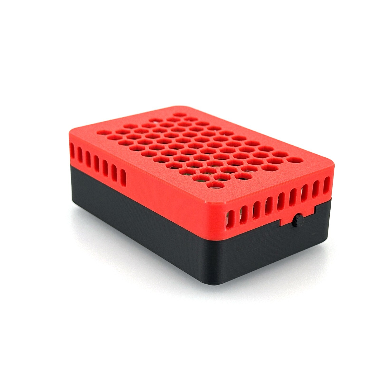 Raspberry Pi 5 Case for Pimoroni NVMe Base – Includes 4 Silicone Bumper Pads