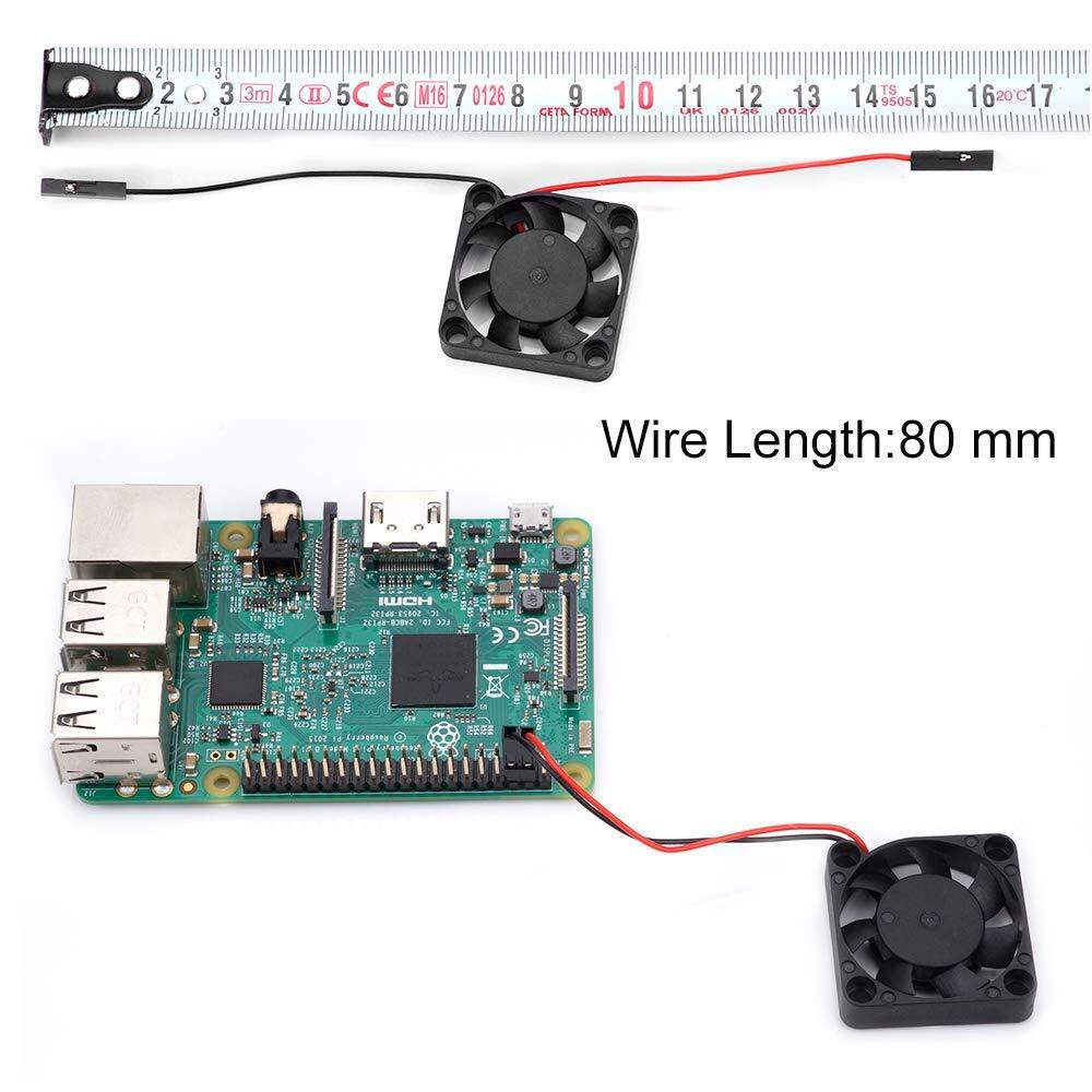Raspberry Pi Fan, 2pc Cooling Fan -Separating Interface, 3.3V/5V