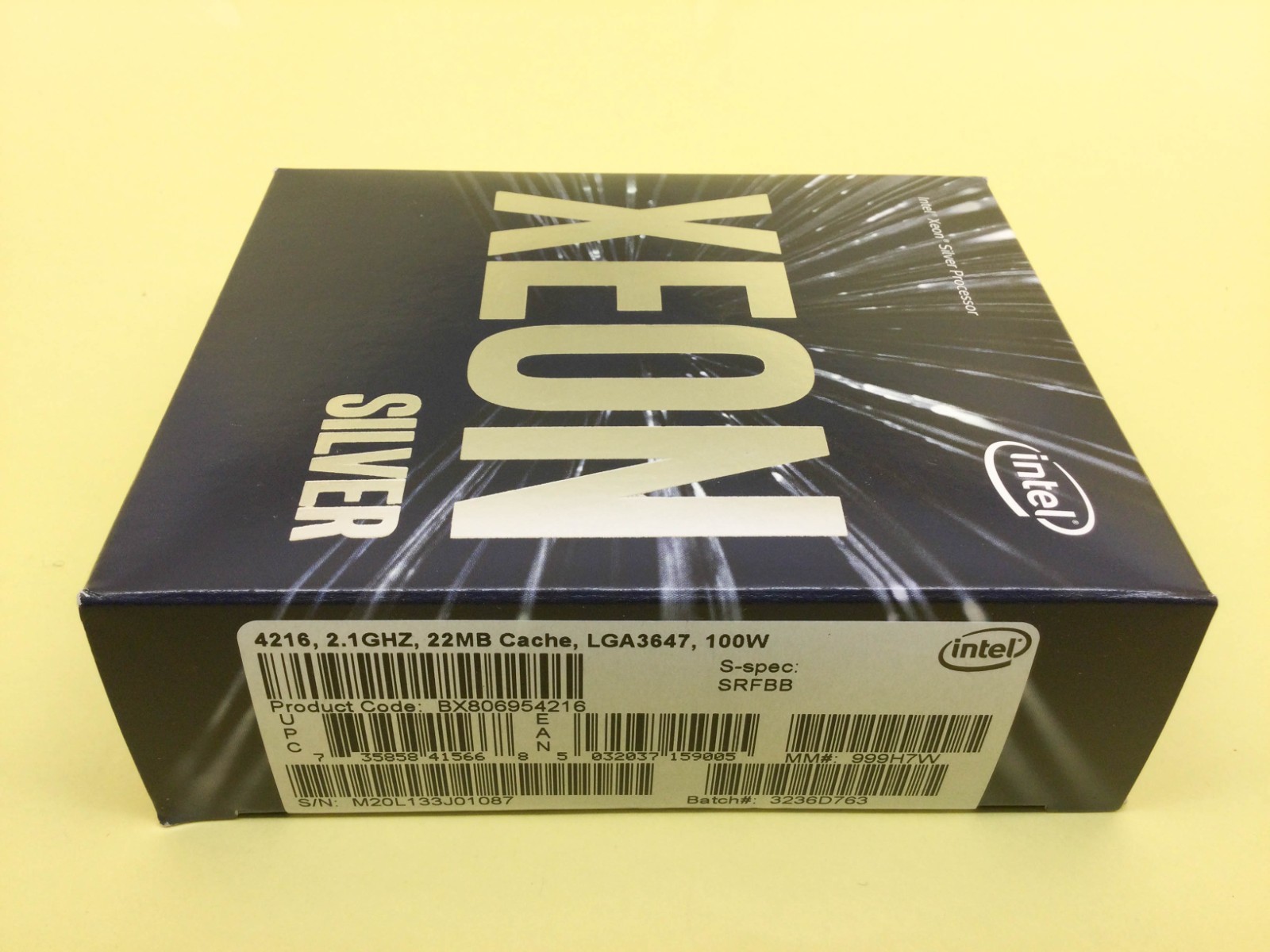 SRFBB INTEL XEON PROCESSOR SILVER 4216 16-CORE 2.10GHZ 22MB 100W CPU New Sealed