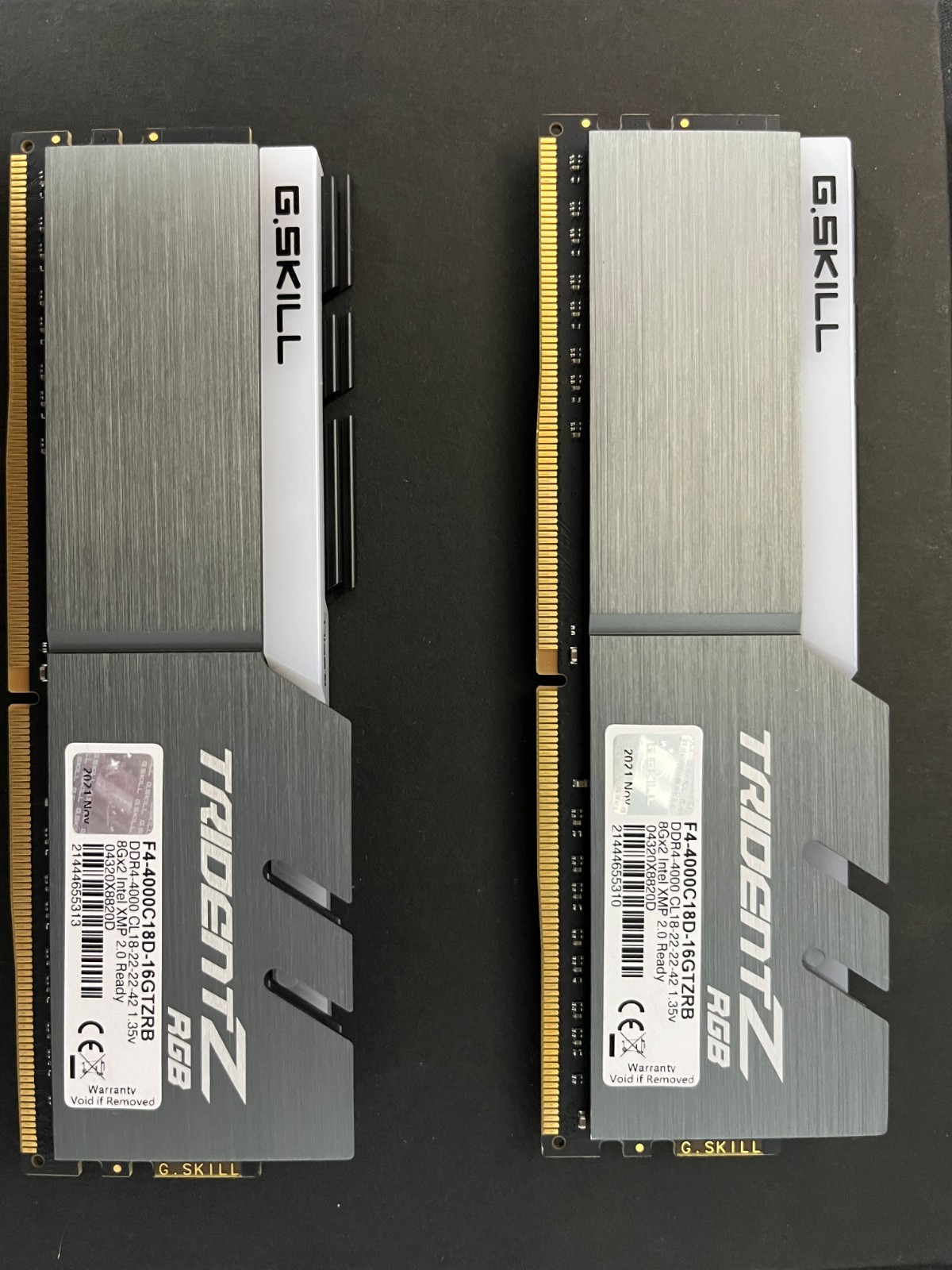 G.Skill Trident Z RGB 16Gb(2x8Gb) DDR4 4000 MHz F4-4000C18D-16GTZRB