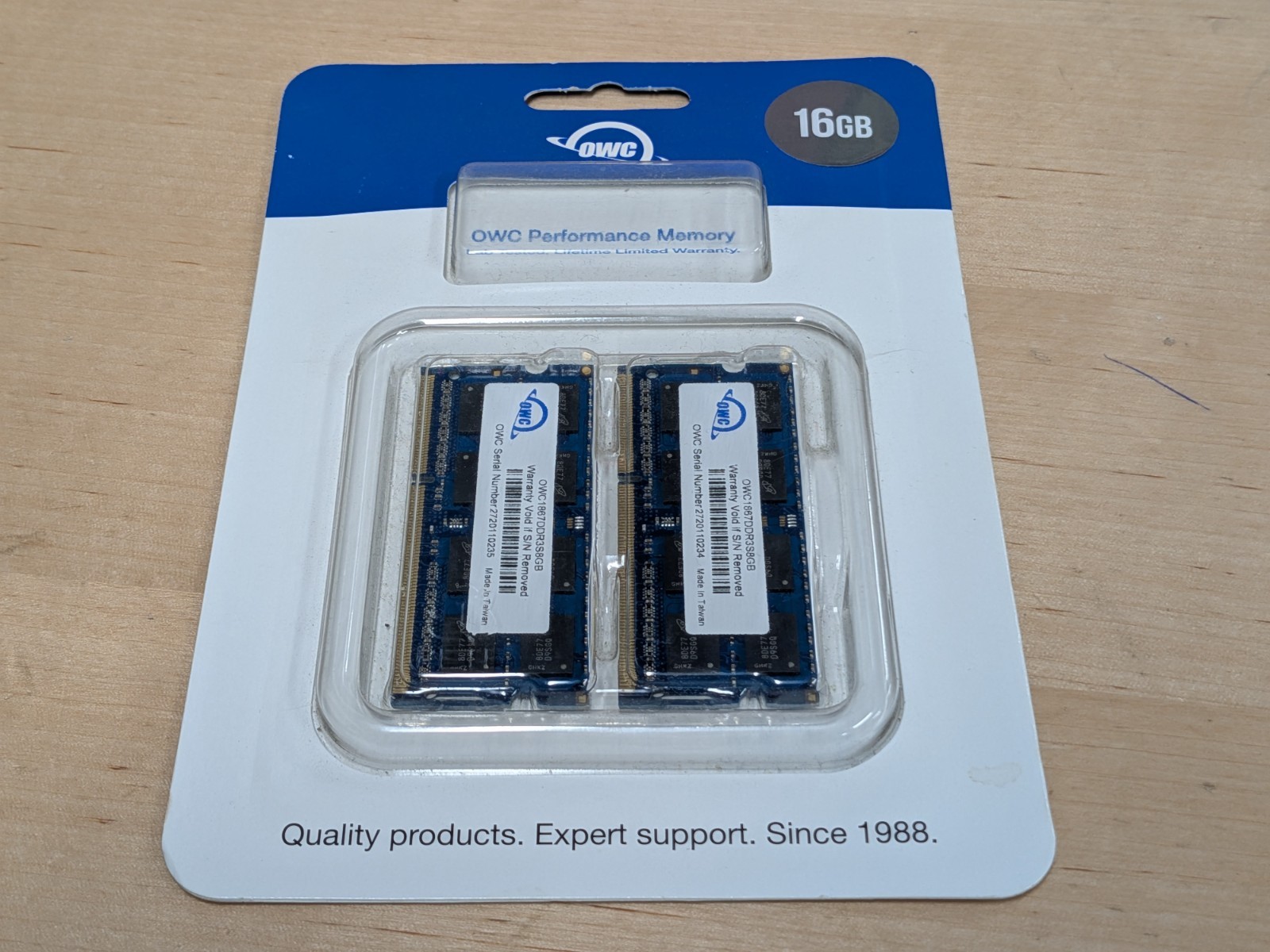 OWC 16GB (2x 8GB) DDR3 1867 MHz SO-DIMM Memory Upgrade Kit For Apple – Brand New