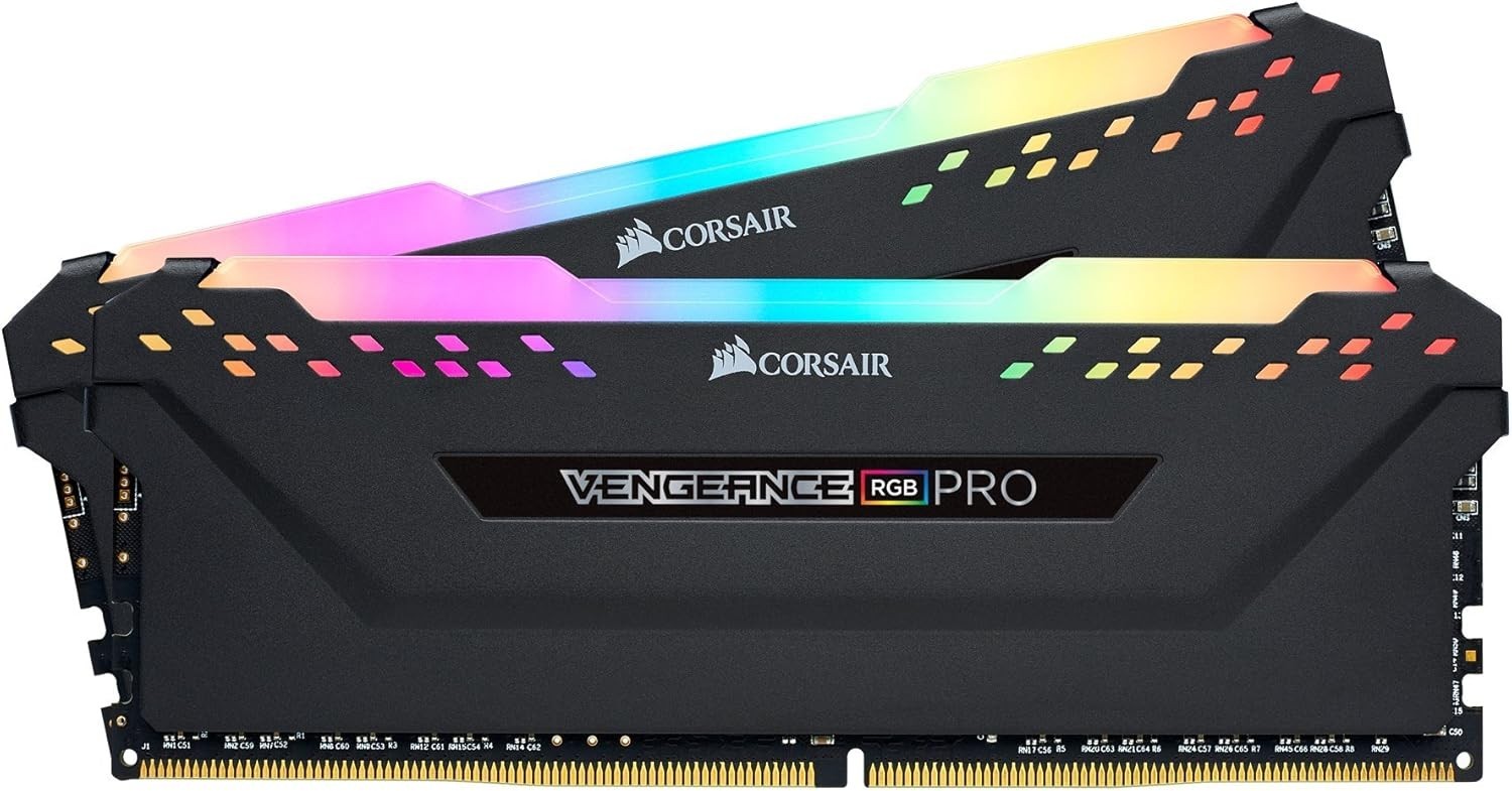 Corsair Vengeance RGB PRO 16GB (2x8GB) DDR4 3200MHz C16 Desktop Gaming Memory…