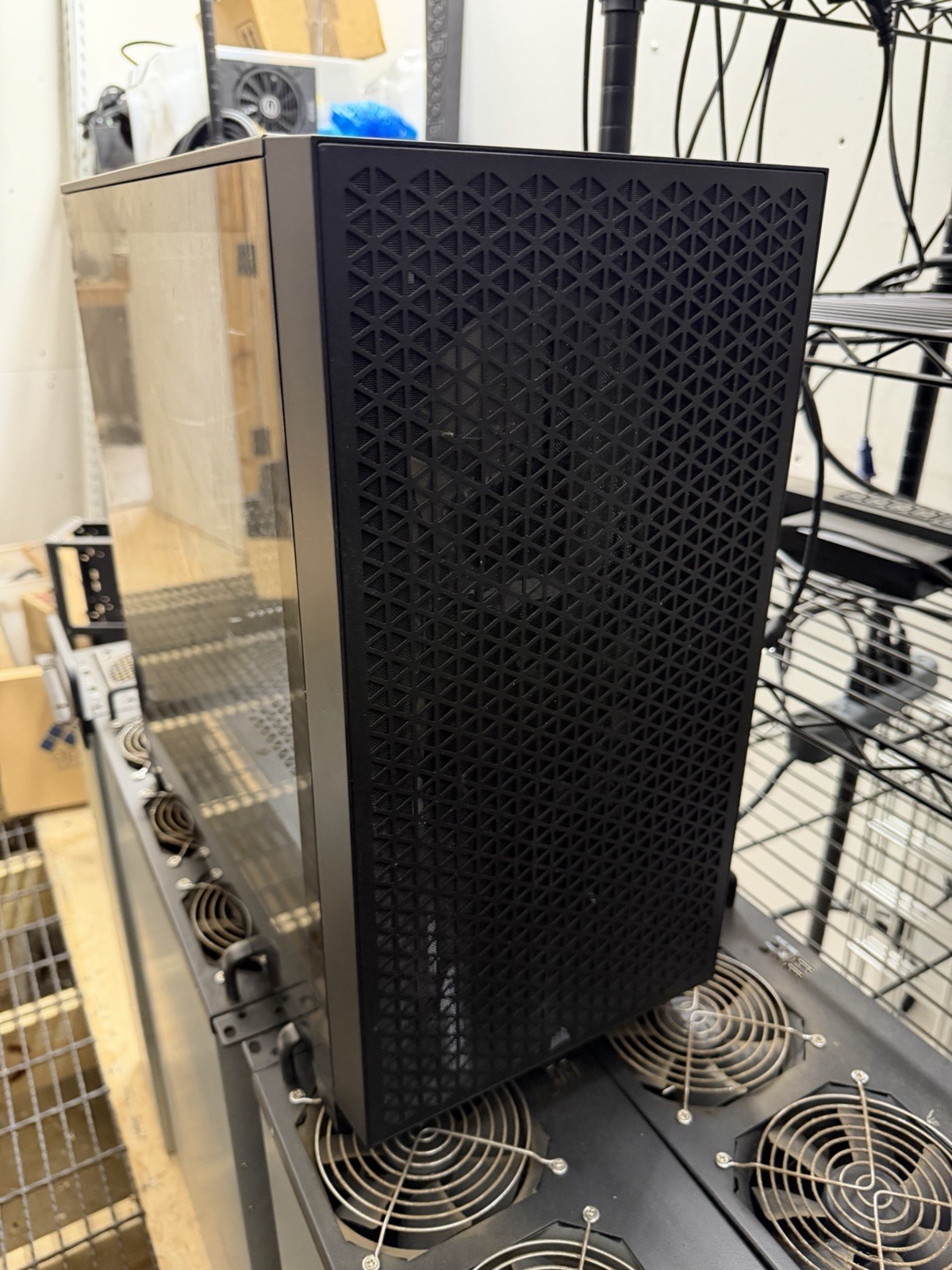 Corsair 3000D High Airflow PC Case w/ Fans, & EVGA 750W Platinum Power Supply.