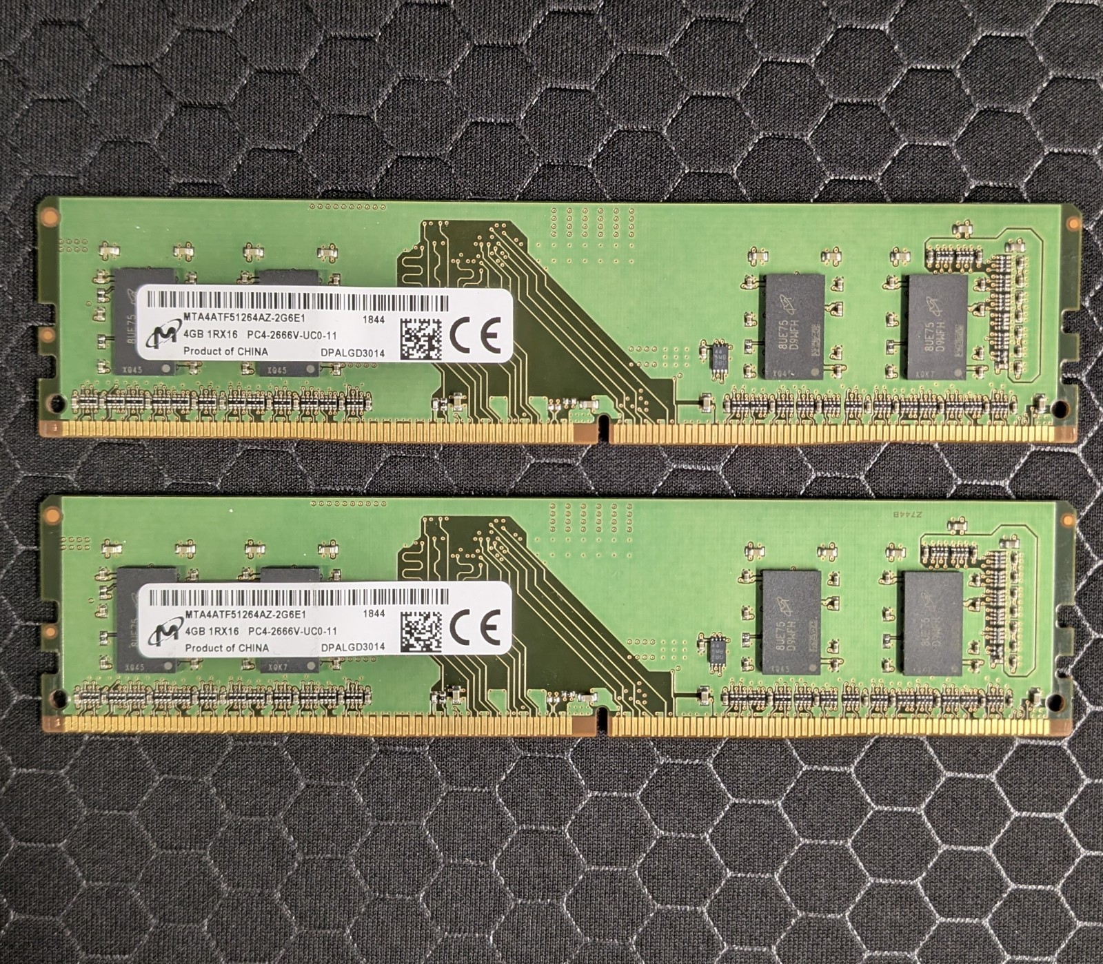 8GB (4GBx2) 1Rx16 PC4-2666V-UC0-11 Server RAM Memory ~ Micron