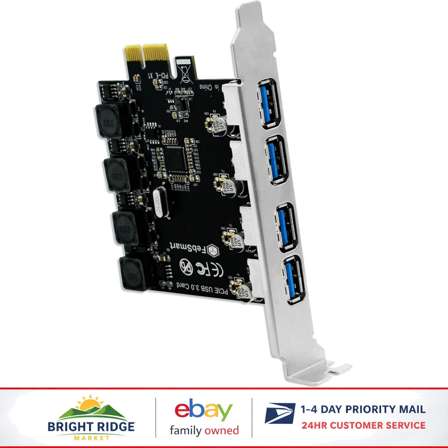 SuperSpeed USB 3.0 PCIe Expansion Card for High Power Devices and Accessories