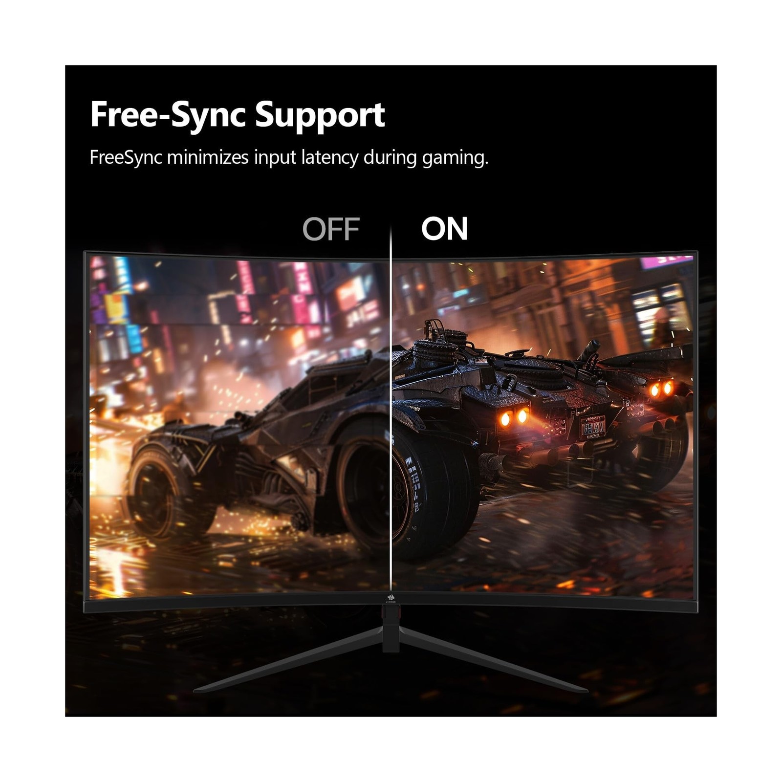 Z-Edge UG24 24-inch Curved Gaming Monitor 180Hz Refresh Rate, 1ms MPRT, FHD 1…