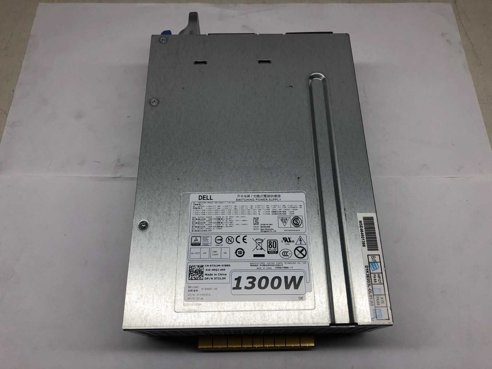 Dell Precision T7910 1300W 80 Plus Gold Power Supply 0T31JM
