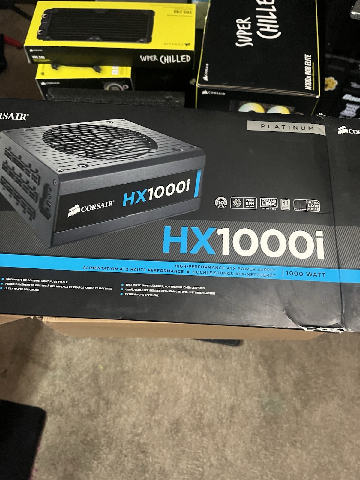New Corsair HX1000i 80 Plus Platinum 1000W Fully Modular Power Supply