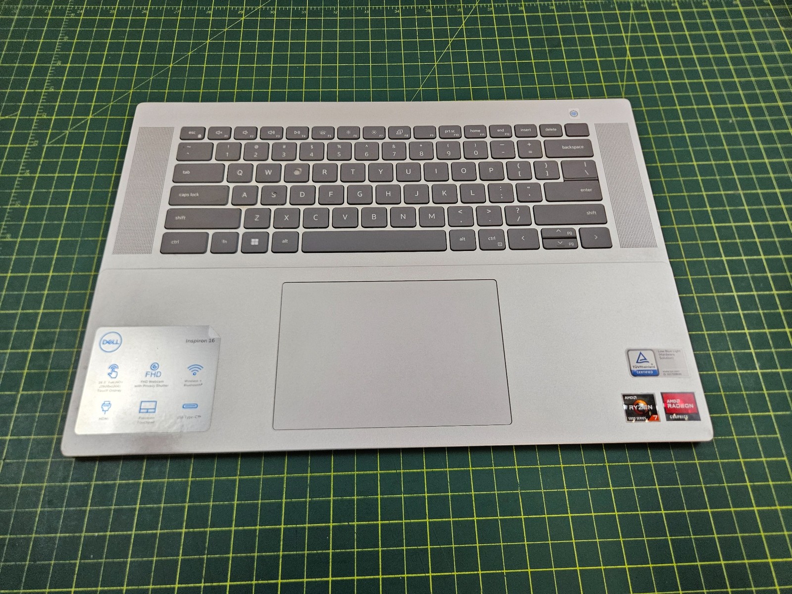 Dell Inspiron 16″ 5625 Palmrest Touchpad Keyboard 0HJ5PC HJ5PC #d497