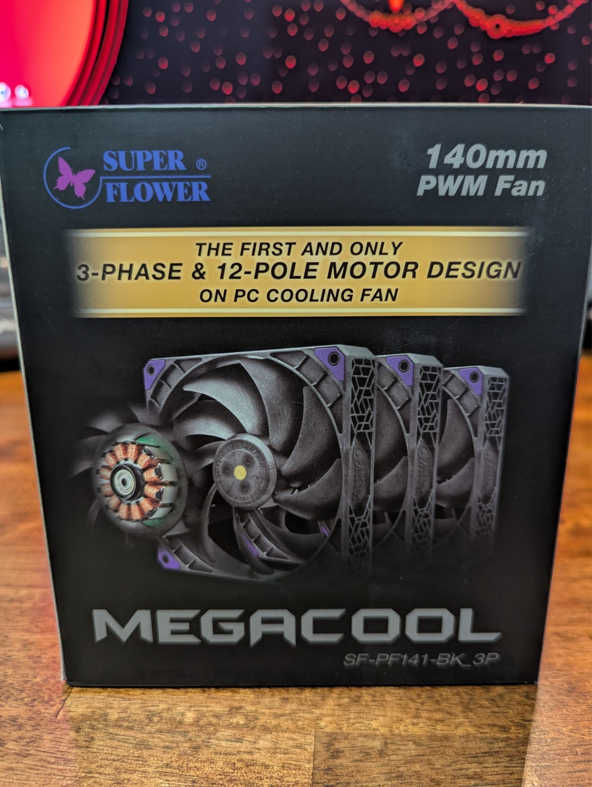 Super Flower MEGACOOL 140mm PWM PC Fans, Triple-pack, 3 Phase 12-pole Motor