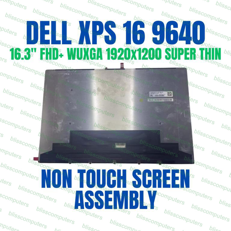 16.3″ WUXGA LAPTOP LCD Screen Glass Assembly Dell XPS 16 9640 P129F 0567R5