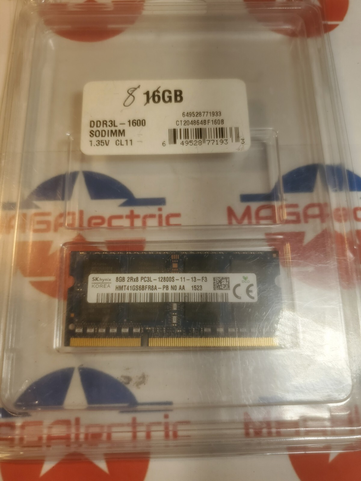 SK Hynix 8GB SODIMM 2Rx8 PC3L 12800S DDR3 DDR3L Laptop Memory Ram