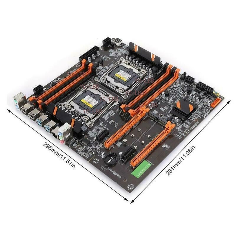 X99 Dual Socket Server Motherboard Mainboard FCLGA2011-3 For Intel E5-2680 V4