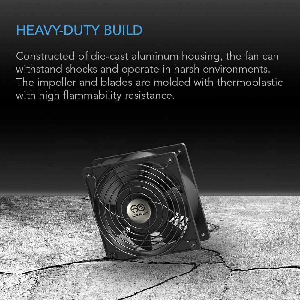 AXIAL 1238W, Muffin Fan, 120V AC 120mm x 38mm High Speed, for DIY Cooling Ven…