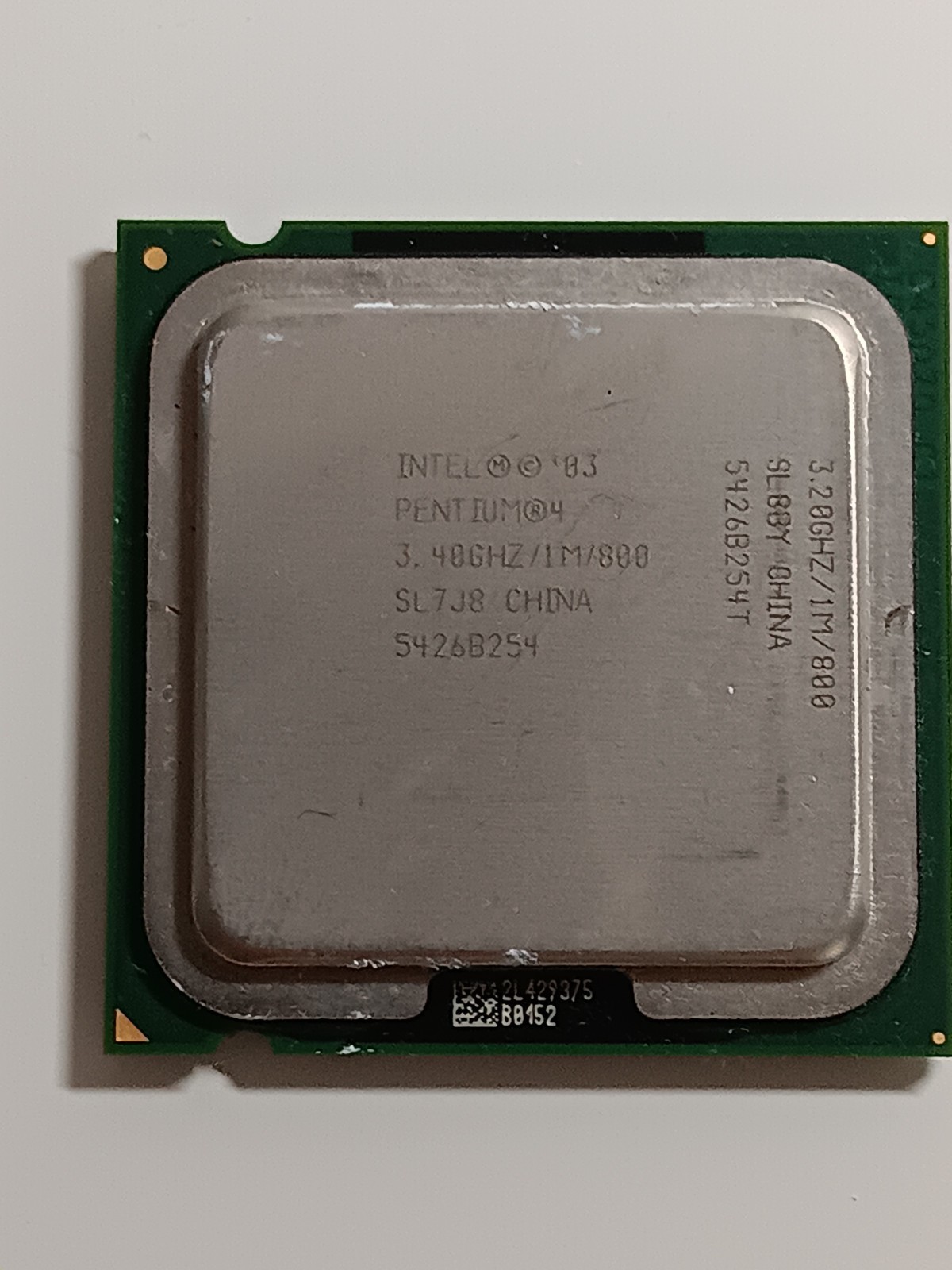 Intel Pentium 4 540J – Rare “Double Printed” (TESTED)