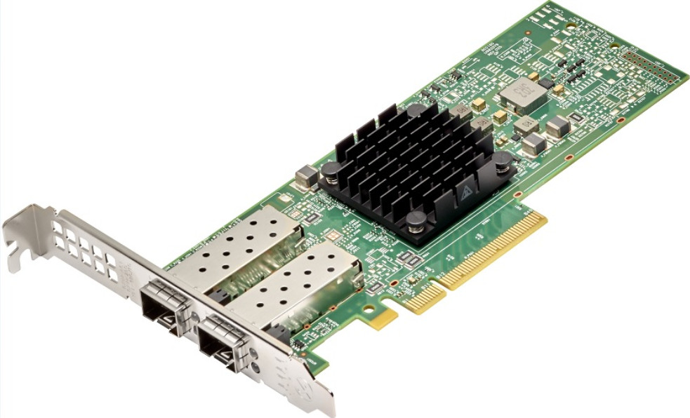 Dell Broadcom 57414 BCM957414 Dual Port/2x 25GbE SFP28 NIC CX94X +Transceivers
