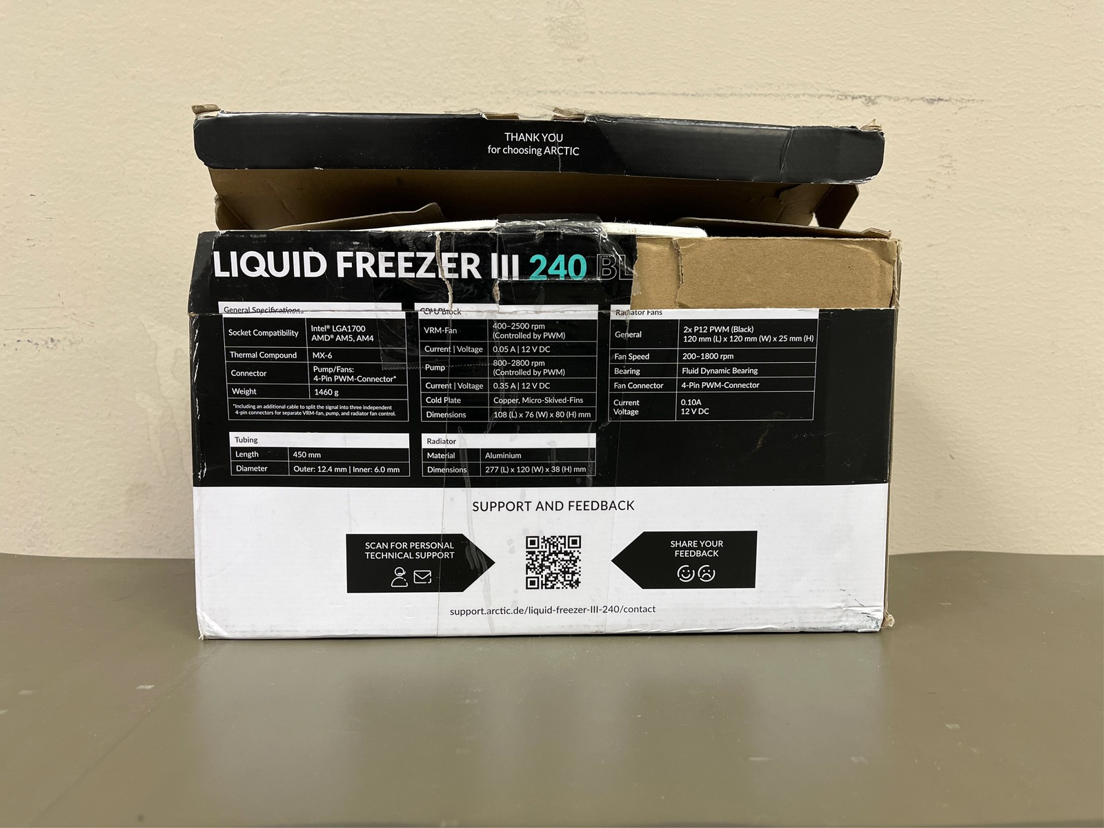 ARCTIC COOLING Liquid Freezer III – 240: All-in-One CPU Water Cooler with 240mm