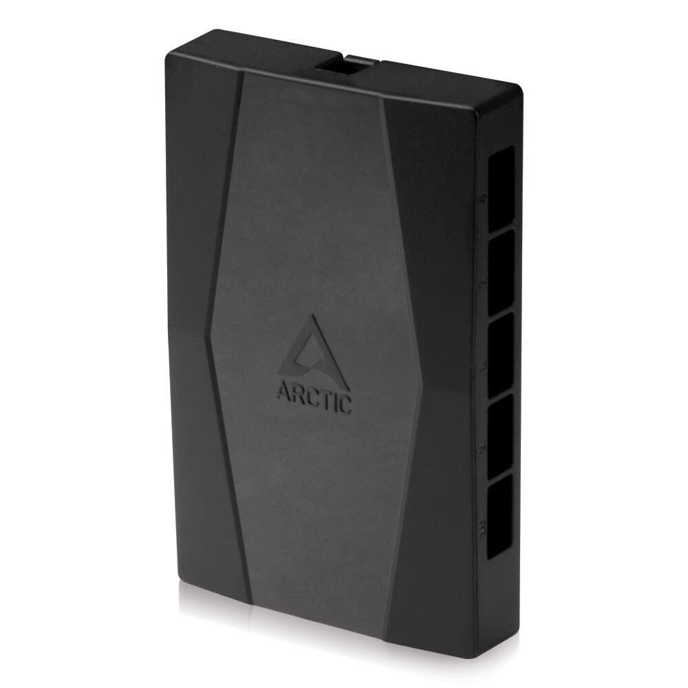 ARCTIC Case Fan Hub 10fold PWM Fan Distributor with SATA Power Black PC Computer