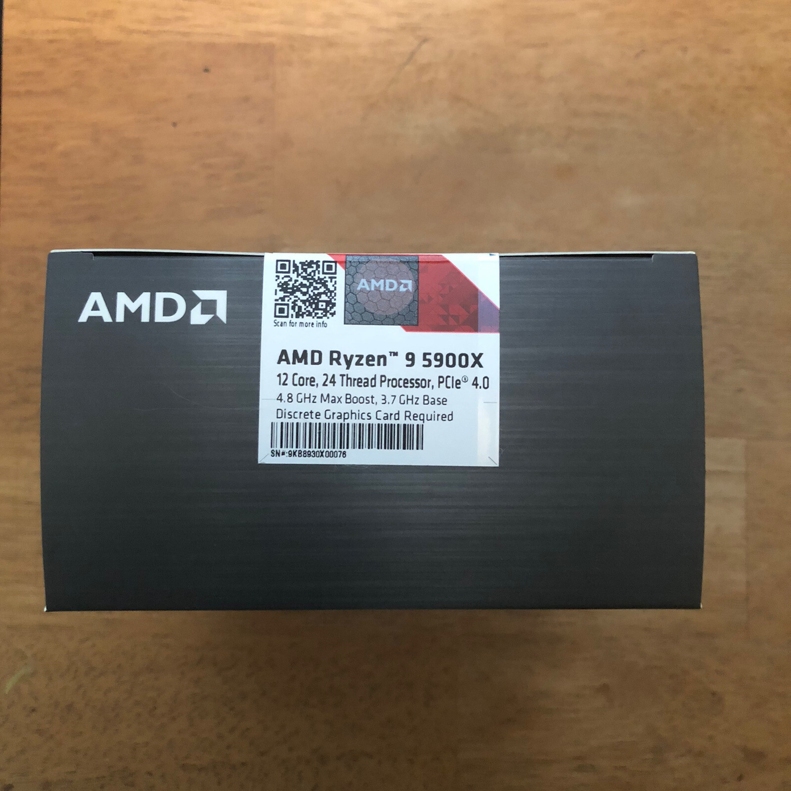 AMD Ryzen 9 5900X Desktop Processor 4.8GHz 12 Cores 24 Thread Socket AM4