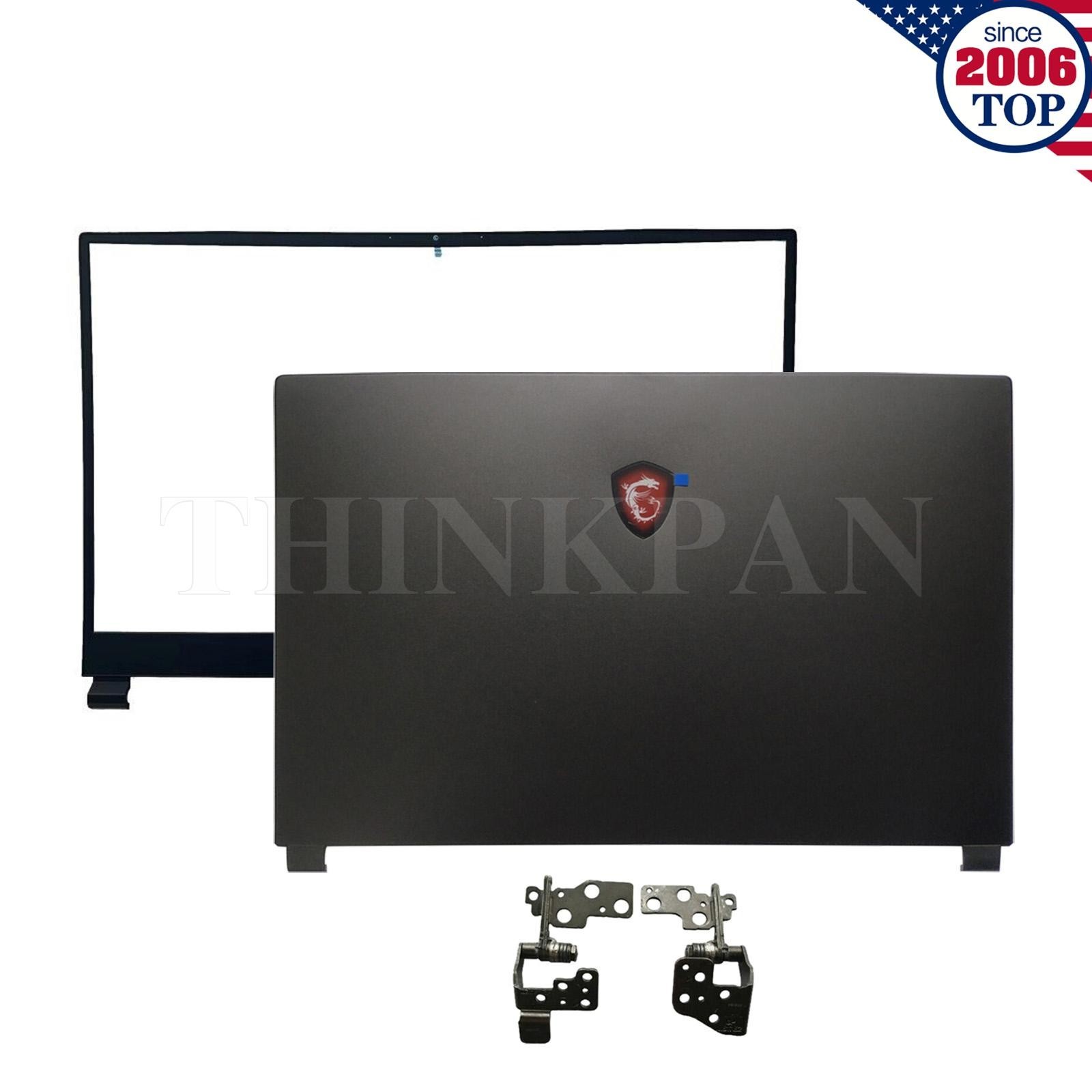 New MSI GL75 GE75 GP75 Raider MS-17E1 MS-17E3 LCD Back Cover Bezel Hinges Black