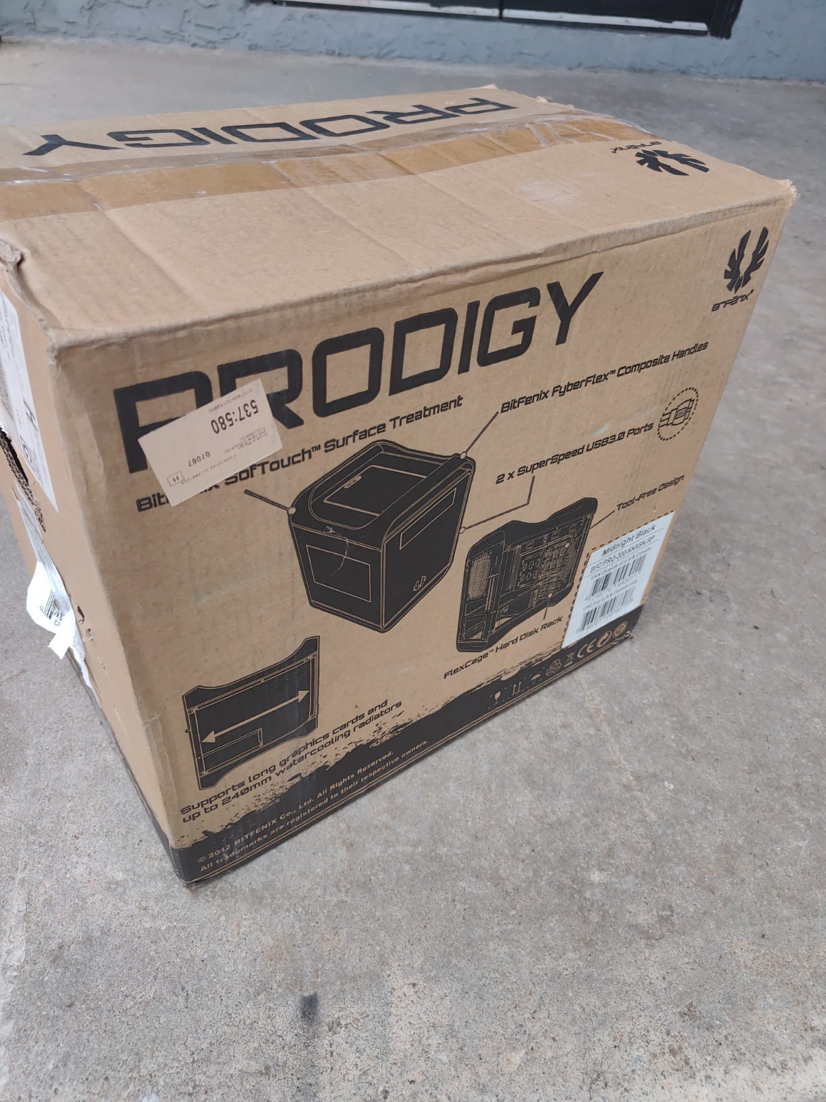 BitFenix Prodigy Mini-ITX Case BFC-PRO-300-KKXSK-RP Midnight Black