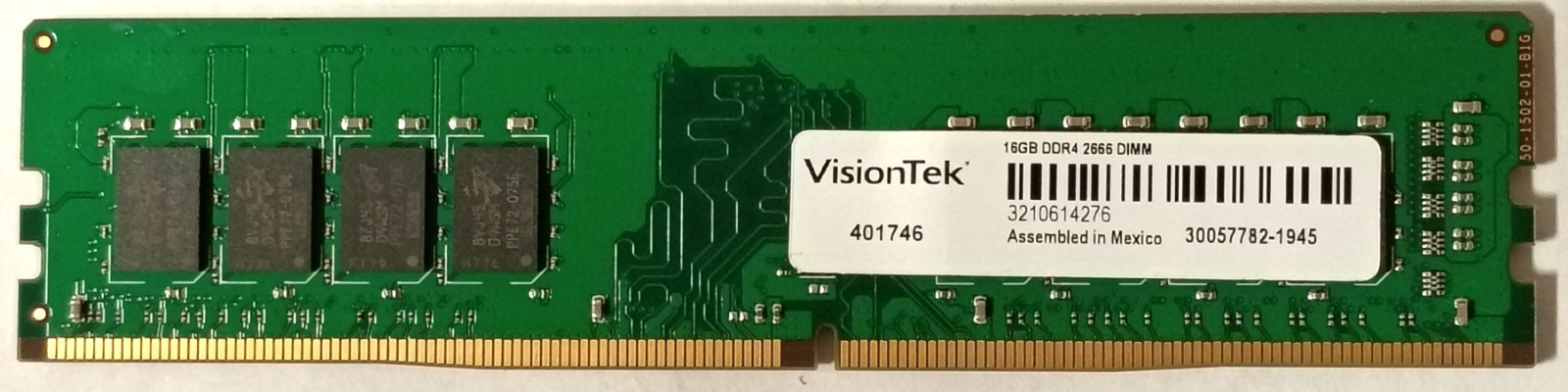 16GB VisionTek DDR4 2666 DIMM 288 Pin CL19 1.2v Desktop Memory