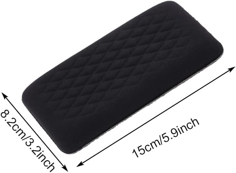 Bibabala Car Armrest Cushion, 2 Pcs Knee Leg Elbow black cloth