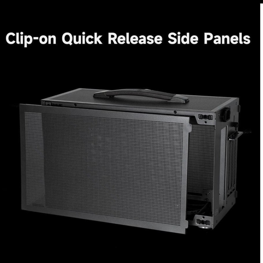 PCCOOLER CPS K101 MESH PC Case, Portable Desktop Mini ITX Case, Four-side SPCC