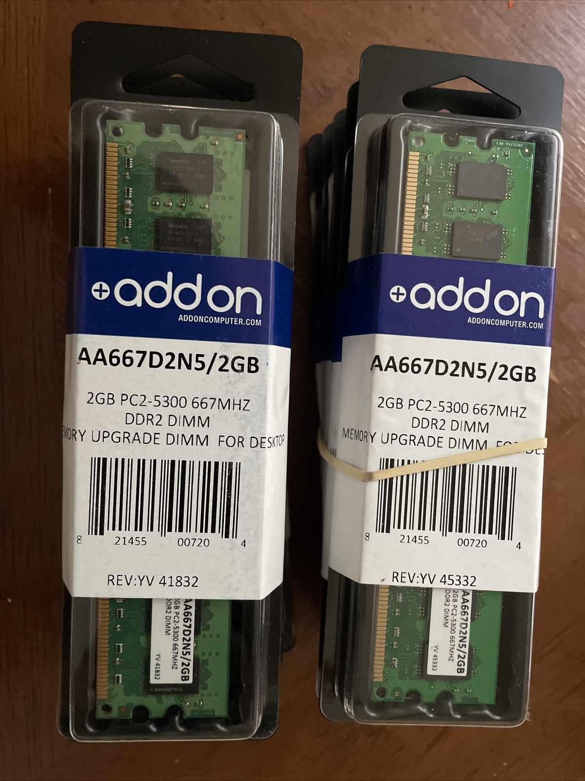 ( 5 Qty.) New addon 2GB DDR2 667MHz DIMM Memory RAM AA667D2N5/2GB