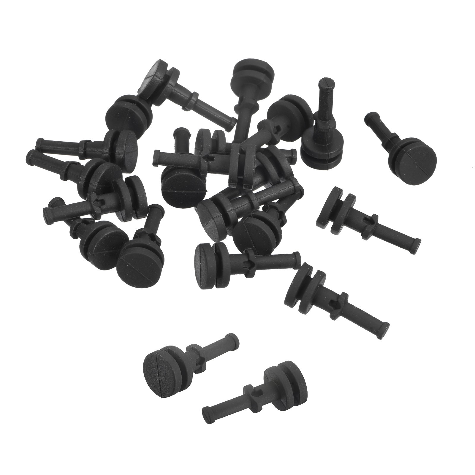 7.5mm x 17.7mm Silicone Case Fan Mount Screws Pin Rivet Reduce Vibration 20 Pcs