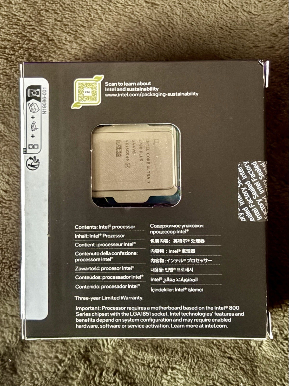 Intel Core Ultra 7 270K Plus Processor 24 Cores LGA 1851 (BX80768270K)
