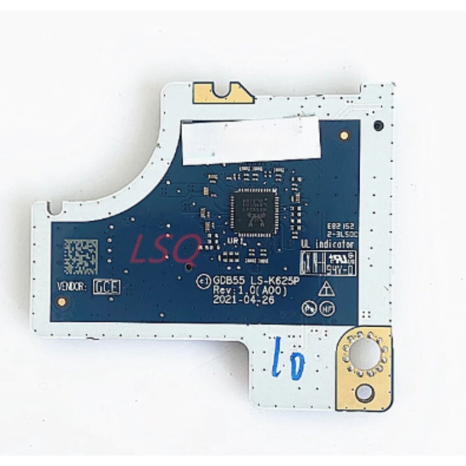 95%NEW LS-K625P For Dell Precision 7560 SD Card Reader Board