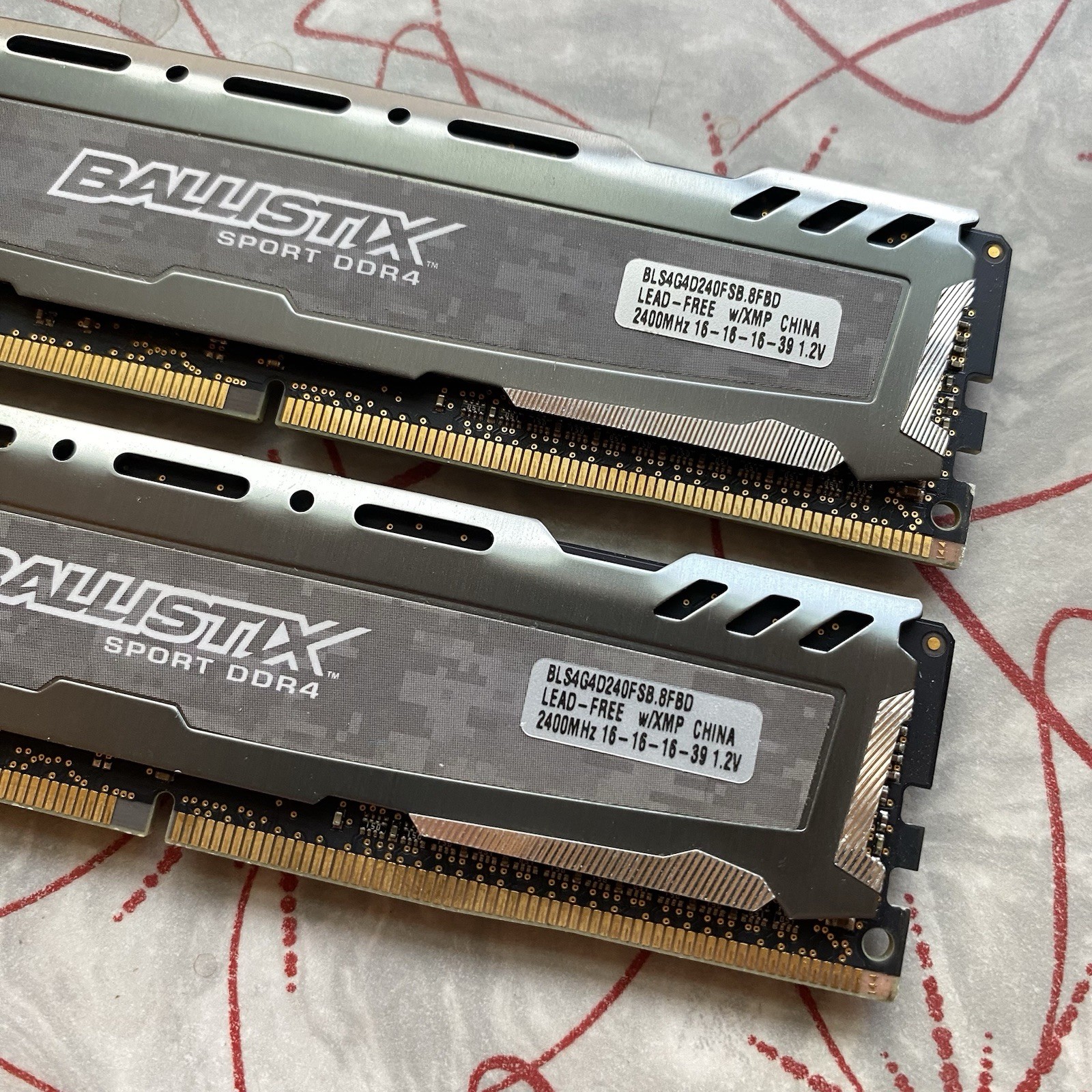 Crucial Micron Ballistix Sport 8GB (2x4GB) DDR4 RAM 2400MHz BLS4G4D240FSB.8FBD2