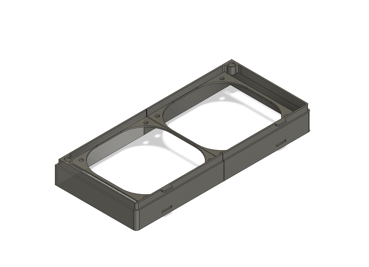 Jonsbo N4 – Front Adapter for 2x Slim Fans (Black or White)