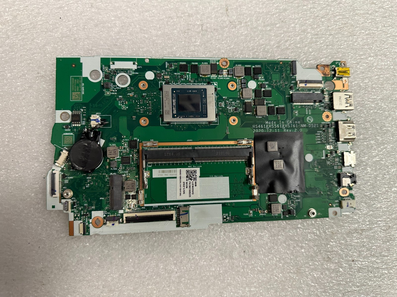 Lenovo Ideapad 3 15ALC6 AMD Ryzen 5 5500u Radeon Motherboard 5B21B85225 .