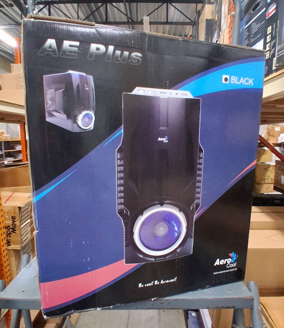 AeroCool AeroEngine Plus – BK Black 0.6mm SECC steel ATX Mid Tower Computer Case
