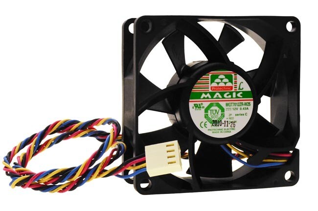 Protechnic MGT7012ZR-W25 4-Pin PWM Function Computer Fan 12V (70x70x25 MM)