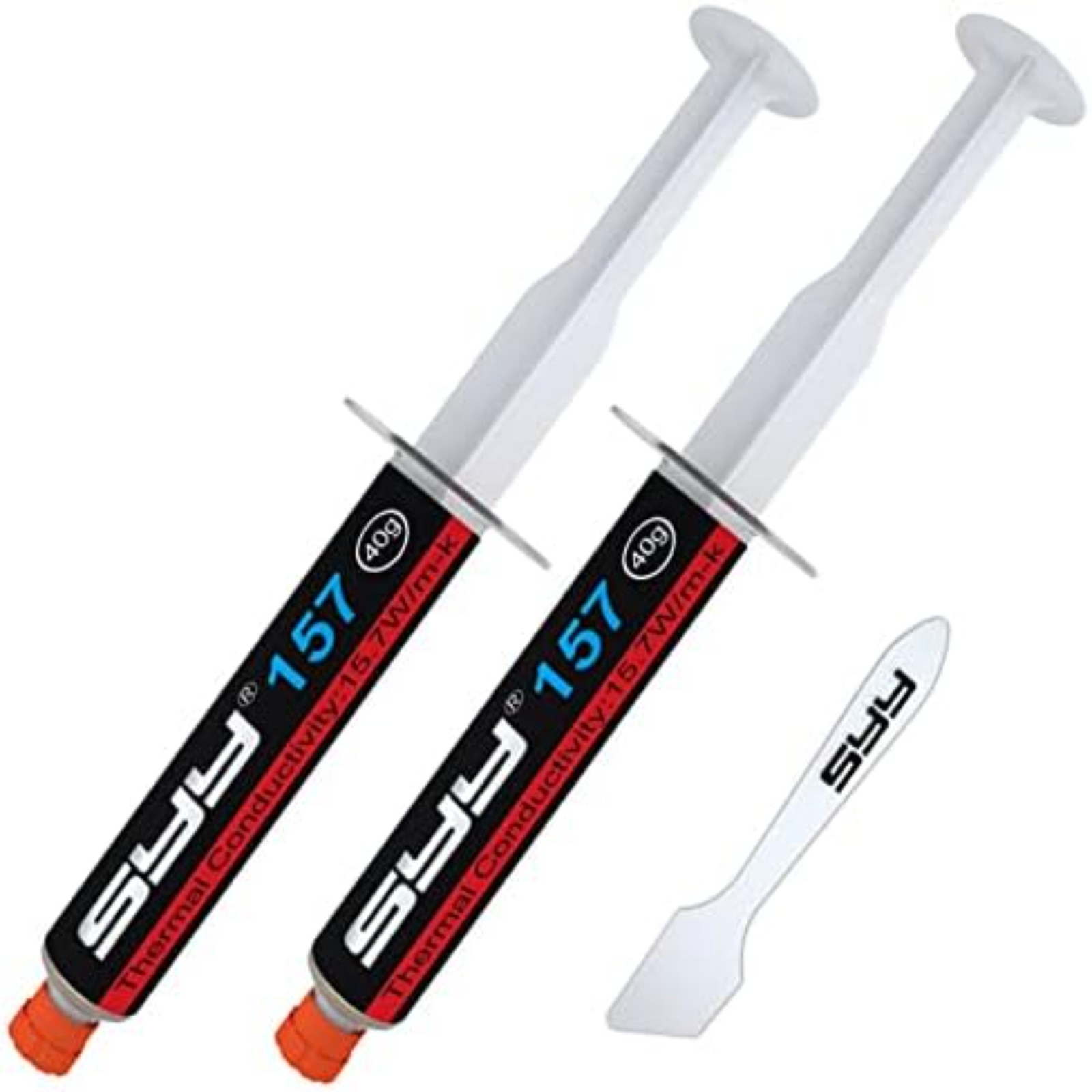 SYY PC Thermal Paste Kit, 80 Grams (Two 40g Tubes Plus 6 Application Kits)