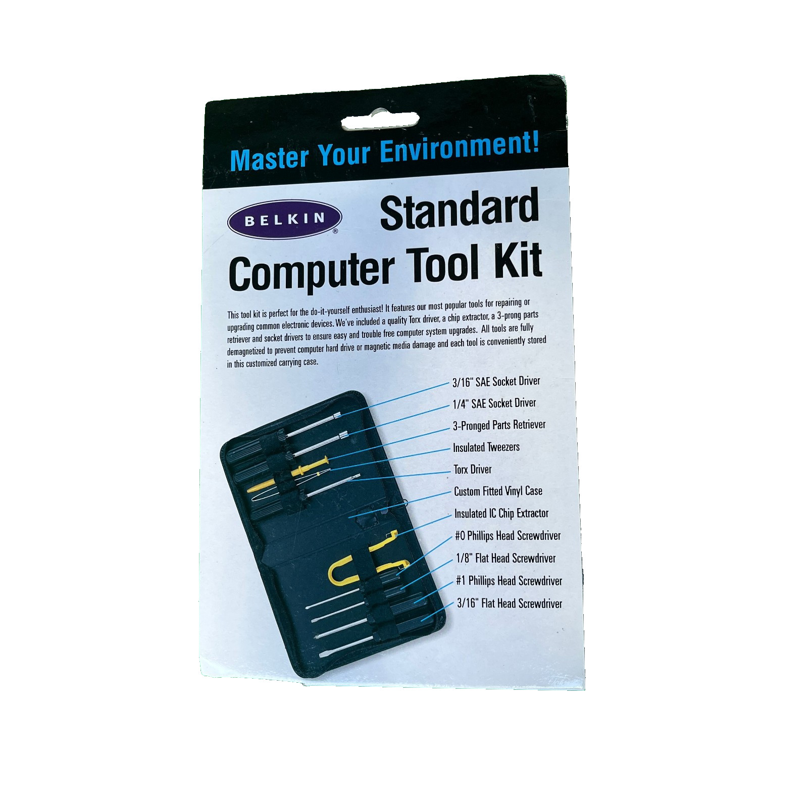 Belkin Standard Computer Tool Kit 10 Piece NEW In BOX