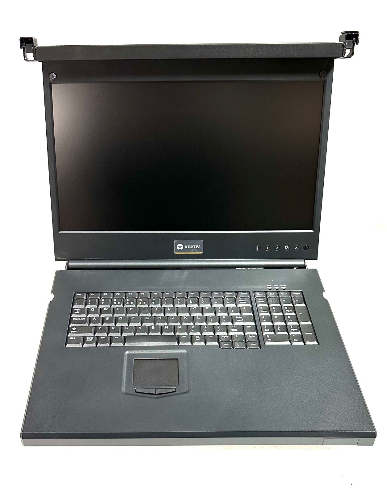 1099-002 Vertiv KVM CONSOLE 18.5 RACKMOUNT LCD / INTL Keyboard w/ AC104 4-PORT