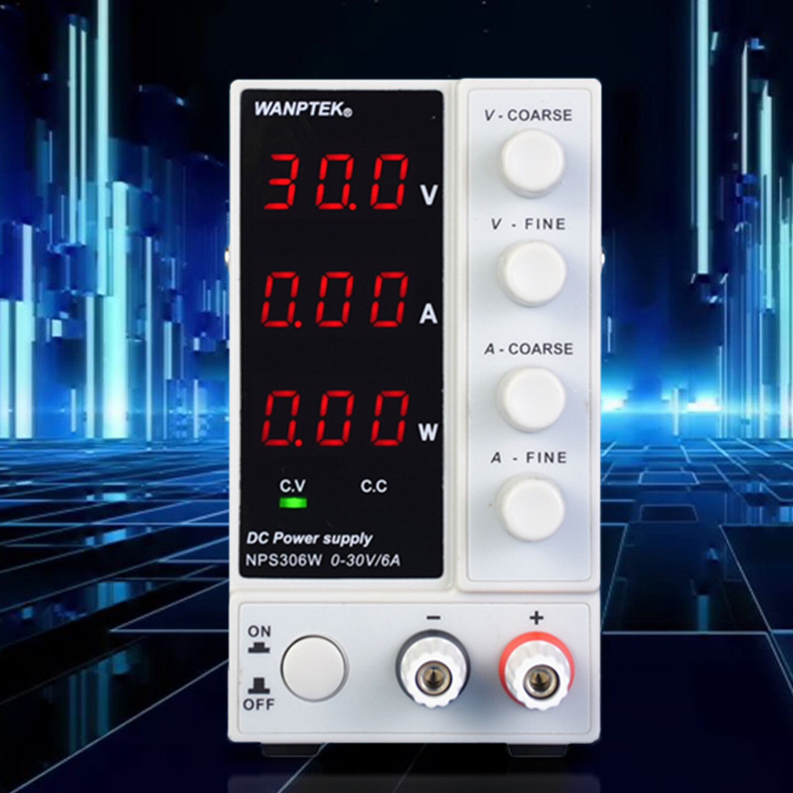 0-30V 0-6A Lab DC Bench Power Supply Variable Linear Adjustable Power Supply US